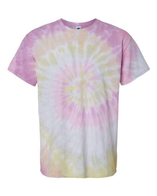 Unisex Multi-Color Tie-Dyed T-Shirt - Desert Rose Front
