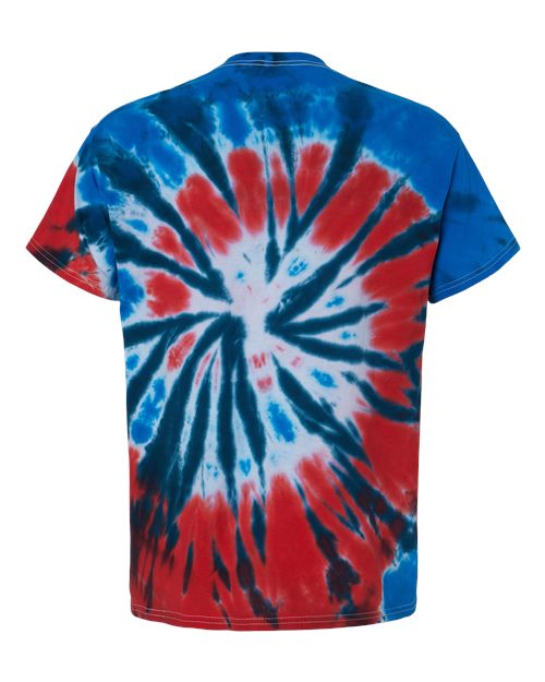 Unisex Multi-Color Tie-Dyed T-Shirt - Independence Back