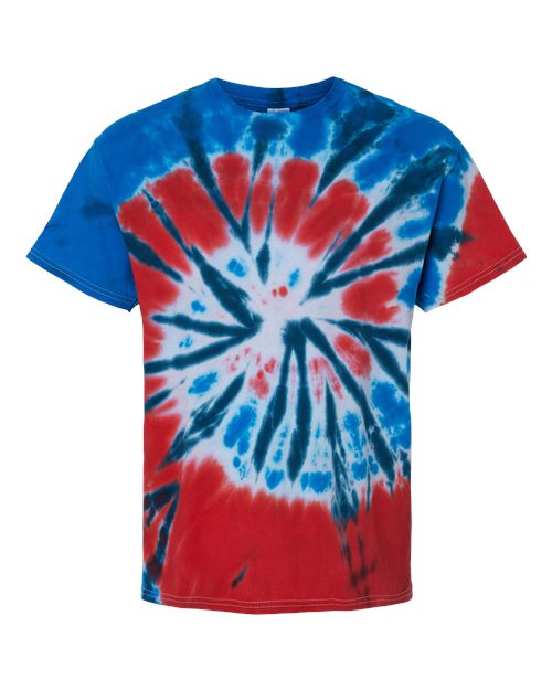 Unisex Multi-Color Tie-Dyed T-Shirt - Independence Front