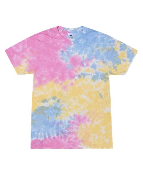 Unisex Multi-Color Tie-Dyed T-Shirt - Sherbet Front