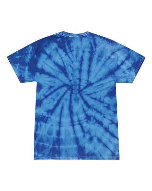 Unisex Multi-Color Tie-Dyed T-Shirt - Spider Royal Back