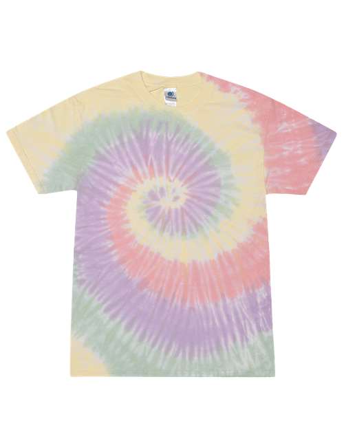 Unisex Multi-Color Tie-Dyed T-Shirt - Zen Rainbow Front