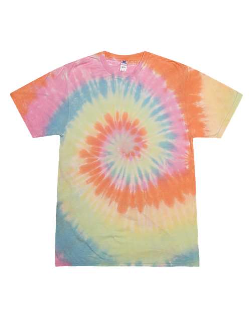 Unisex Festival Tie-Dyed Burnout T-Shirt - Pastel Front