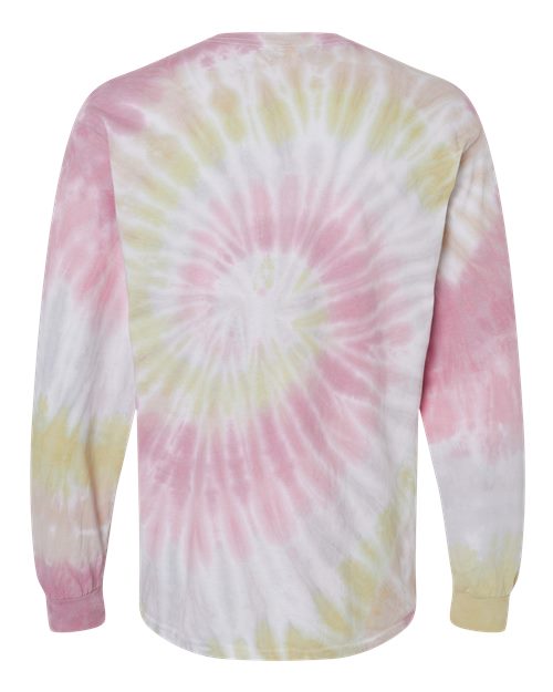 Unisex Tie-Dyed Long Sleeve T-Shirt - Desert Rose Back