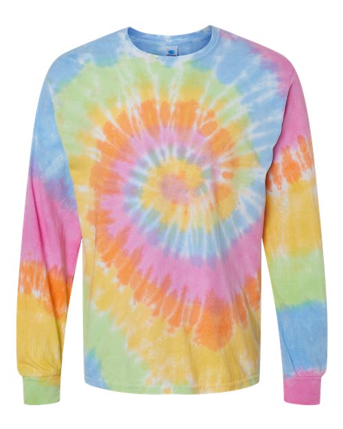 Unisex Tie-Dyed Long Sleeve T-Shirt - Eternity Front