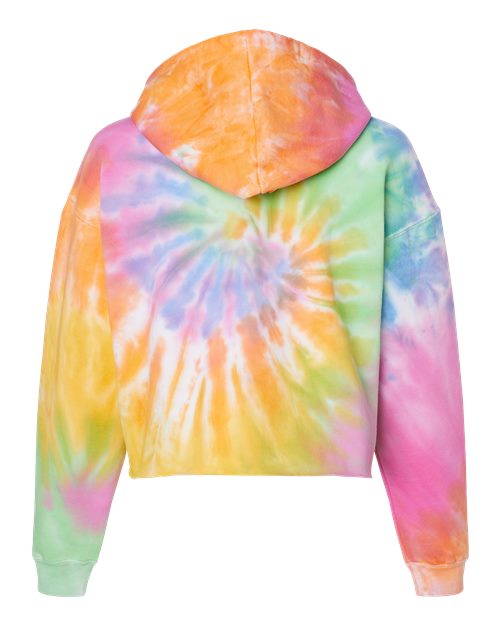 Women's Tie-Dyed Crop Hooded Sweatshirt - Eternity Back