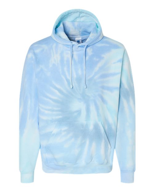 Unisex Tie-Dyed Hooded Sweatshirt - Lagoon Front