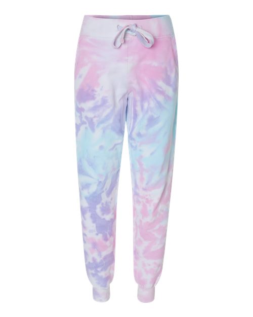Unisex Tie-Dyed Joggers - Cotton Candy Front
