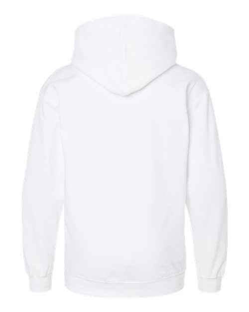 Youth Hooded Sweatshirt - White Back