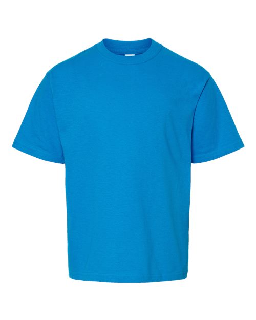 Youth Gold Soft Touch T-Shirt - Turquoise Front
