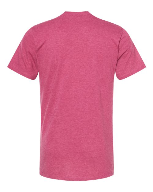 Men's Premium Cotton Blend T-Shirt - Cactus Flower Heather Back