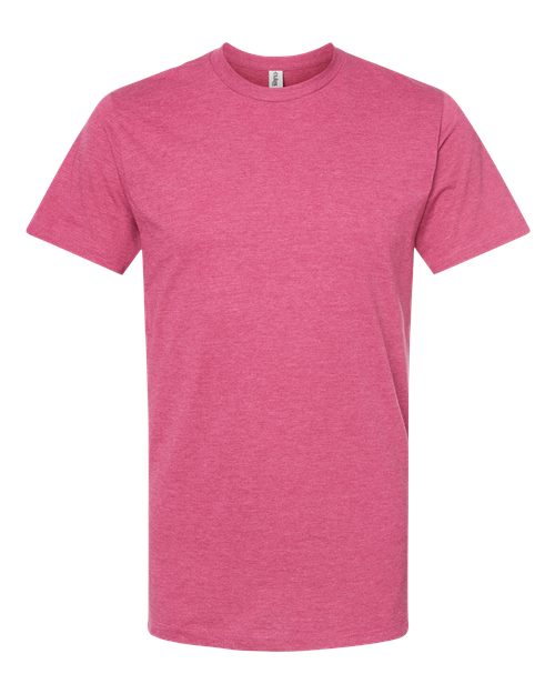 Men's Premium Cotton Blend T-Shirt - Cactus Flower Heather Front