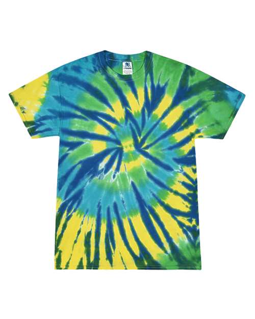 Unisex Multi-Color Tie-Dyed T-Shirt - Karma Front