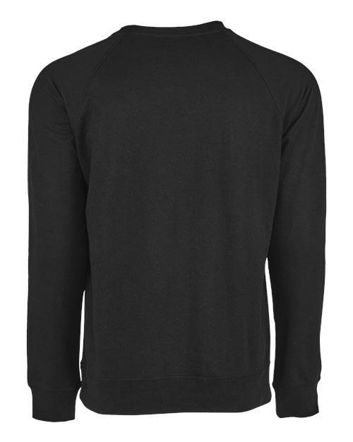 Unisex Laguna Raglan Crewneck Sweatshirt - Graphite Black Back