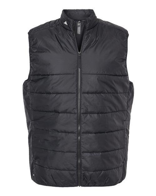 Men's Puffer Full-Zip Vest - Black Front