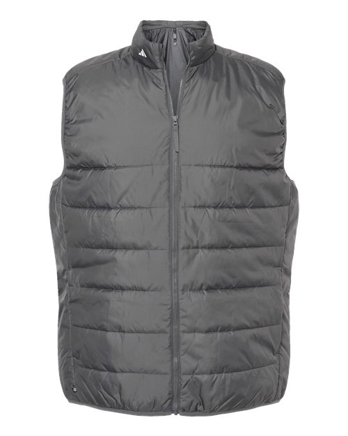Men's Puffer Full-Zip Vest - Grey Five Front