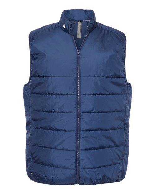 Men's Puffer Full-Zip Vest - Team Navy Blue Front