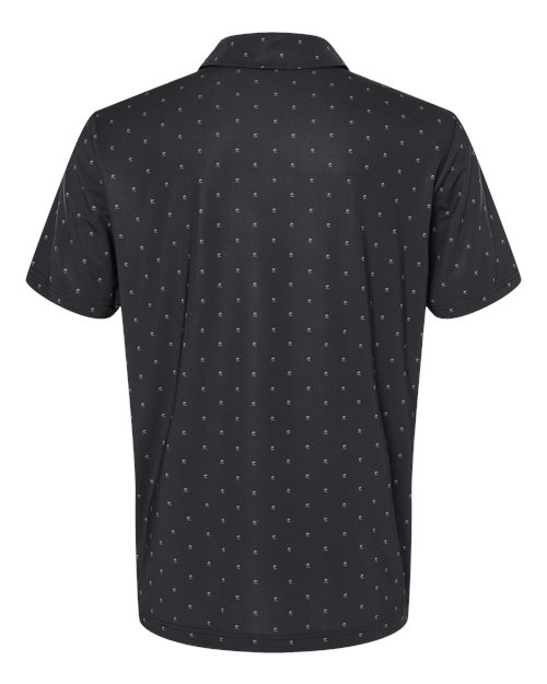 Men's Ultimate365 Pine Tree Polo - Black/ Grey Three Back