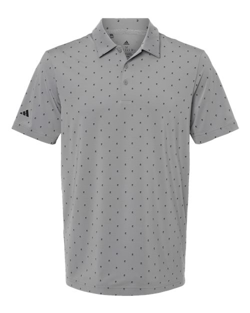 Men's Ultimate365 Pine Tree Polo - Grey Three/ Black Front
