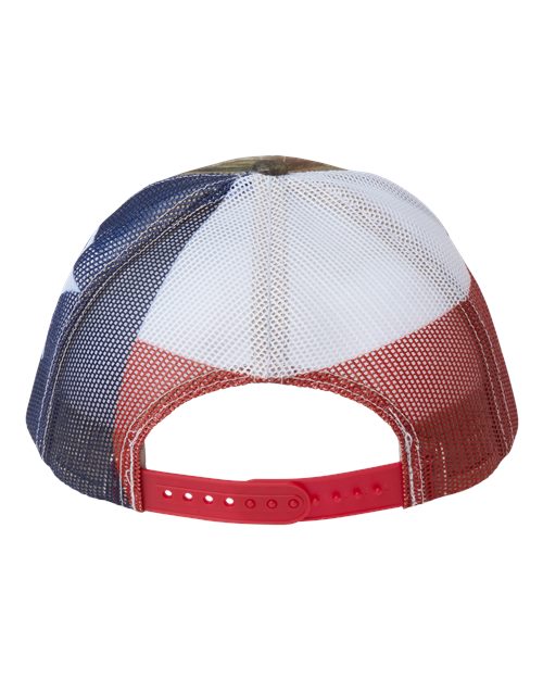 Printed Mesh Trucker Cap - All Purpose/ Texas Flag Back