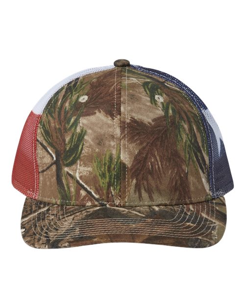 Printed Mesh Trucker Cap - All Purpose/ Texas Flag Front