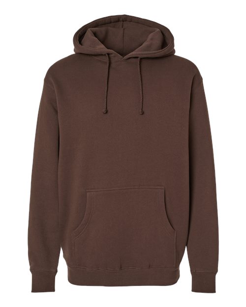Unisex Heavyweight Hooded Sweatshirt - Brown Front