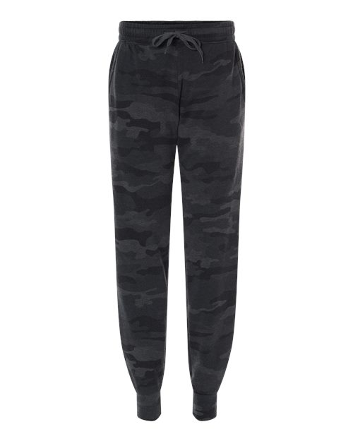 Women's California Wave Wash Sweatpants - Black Camo Heather Front
