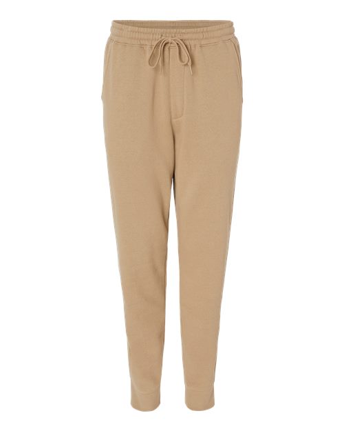 Men's Midweight Fleece Sweatpants - Sandstone Front