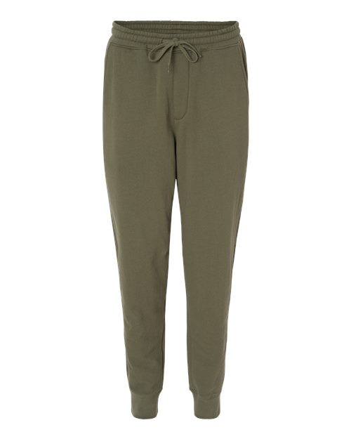 Men's Midweight Fleece Sweatpants - Army Front