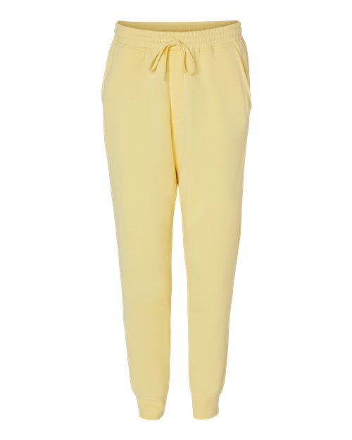 Men's Midweight Fleece Sweatpants - Light Yellow Front
