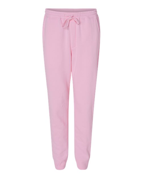 Men's Midweight Fleece Sweatpants - Light Pink Front
