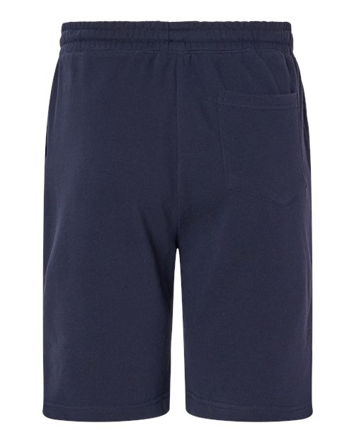 Men's Midweight Fleece Shorts - Classic Navy Back