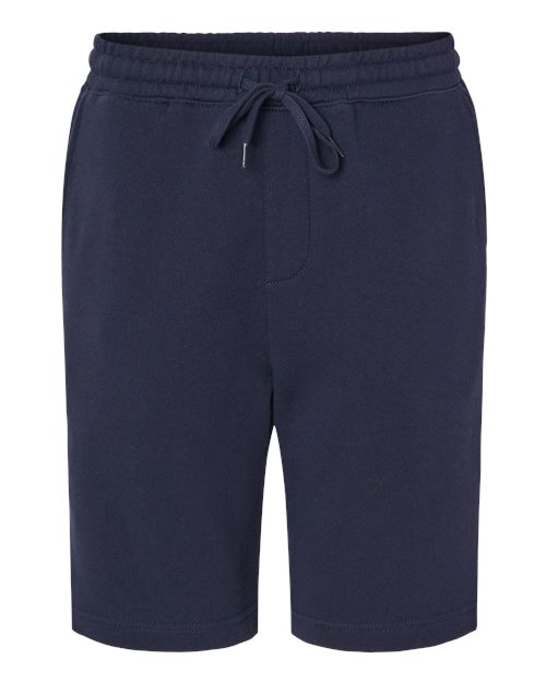 Men's Midweight Fleece Shorts - Classic Navy Front