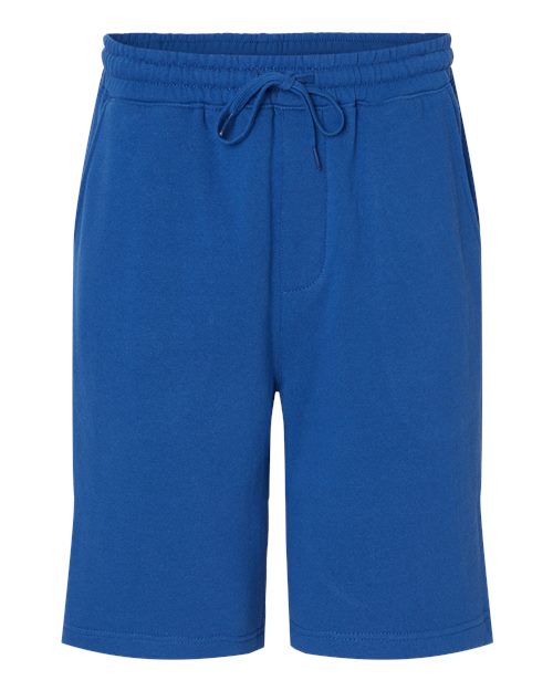 Men's Midweight Fleece Shorts - Royal Front