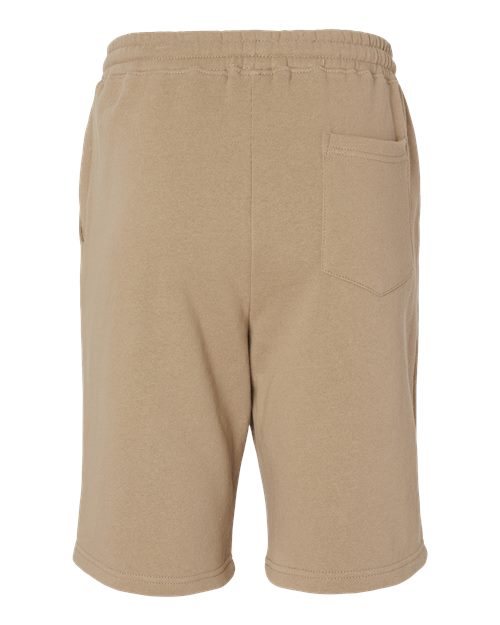 Men's Midweight Fleece Shorts - Sandstone Back