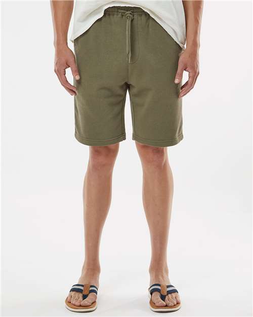 Independent Trading Co. Men's Midweight Fleece Shorts - Model Front