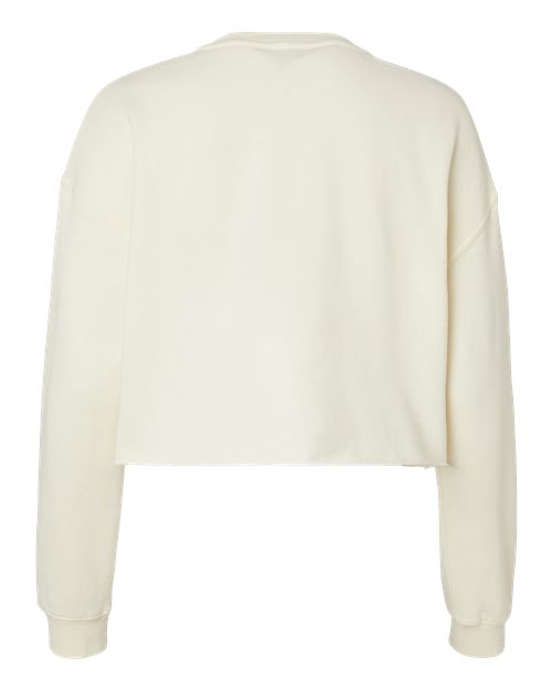 Women's Lightweight Crop Crewneck Sweatshirt - Bone Back