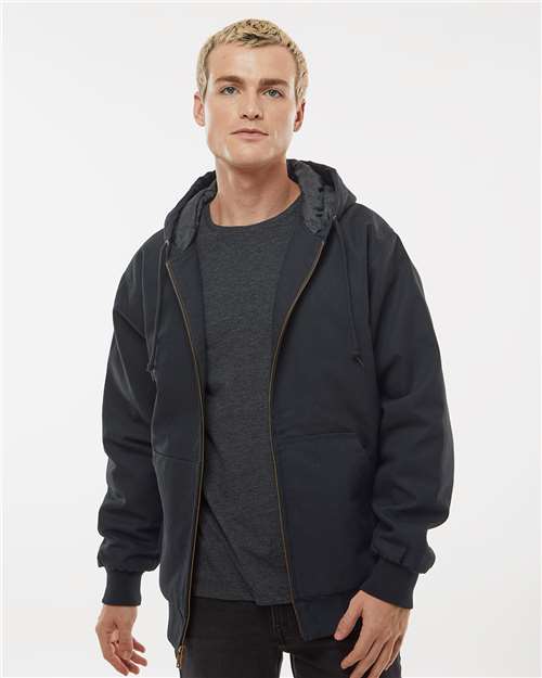 Independent Trading Co. Men's Insulated Canvas Workwear Jacket - Model Front