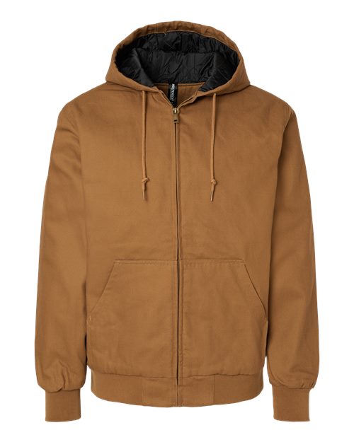Men's Insulated Canvas Workwear Jacket - Saddle Front