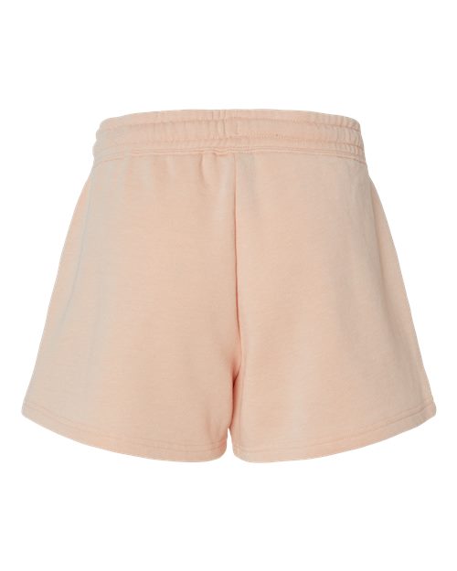 Women’s Lightweight California Wave Wash Fleece Shorts - Blush Back