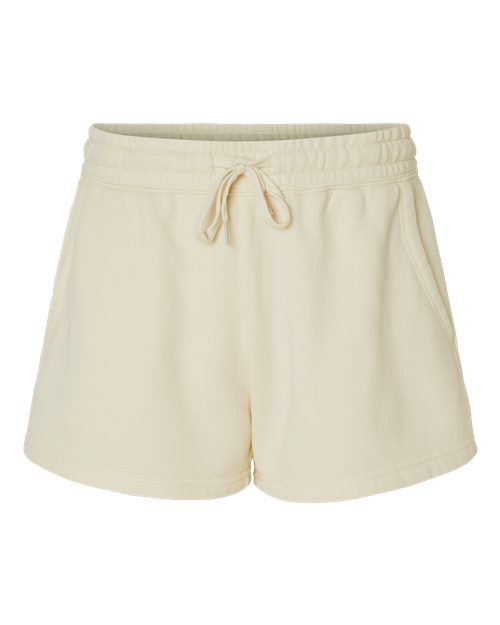 Women’s Lightweight California Wave Wash Fleece Shorts - Bone Front