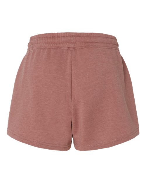Women’s Lightweight California Wave Wash Fleece Shorts - Dusty Rose Back