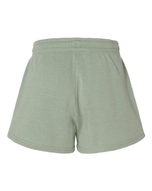 Women’s Lightweight California Wave Wash Fleece Shorts - Sage Back