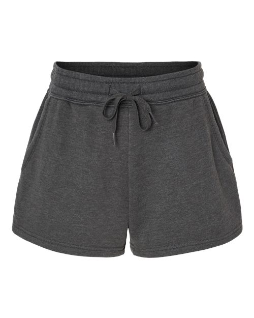 Women’s Lightweight California Wave Wash Fleece Shorts - Shadow Front