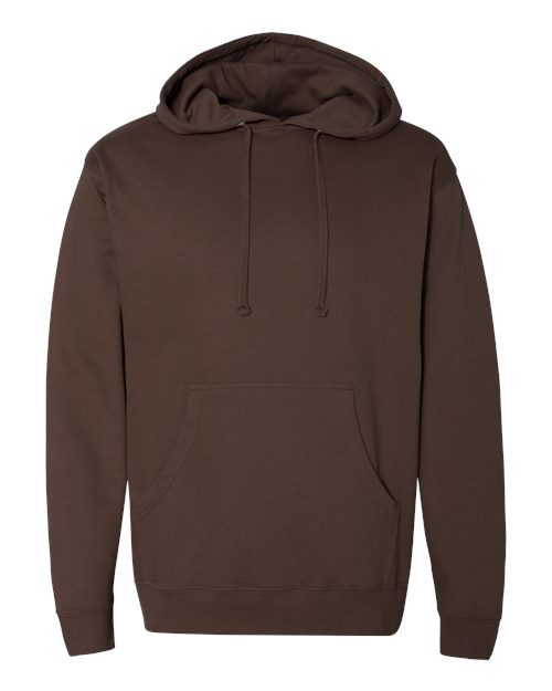 Unisex Midweight Hooded Sweatshirt - Brown Front