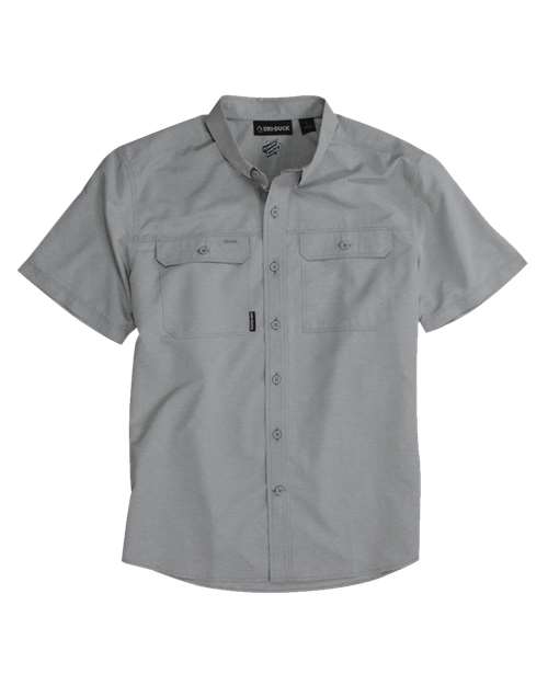 Men's Crossroad Woven Short Sleeve Shirt - Grey Front