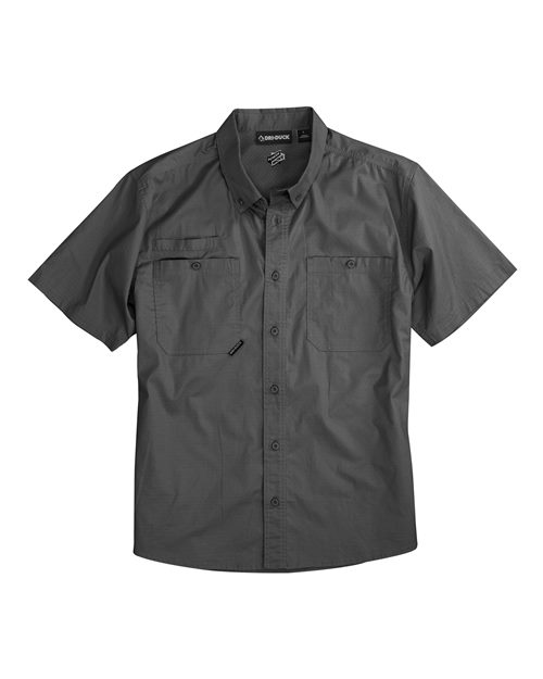 Men's Craftsman Woven Short Sleeve Shirt - Gunmetal Front