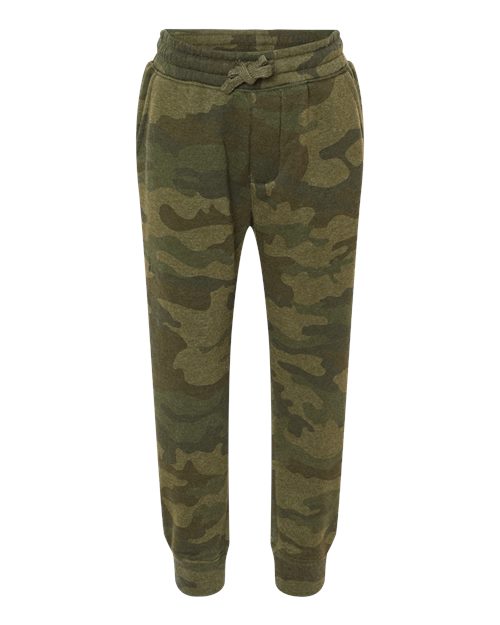 Youth Lightweight Special Blend Sweatpants - Forest Camo Heather Front