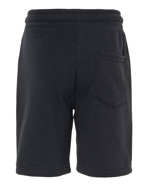 Youth Lightweight Special Blend Fleece Shorts - Black Back
