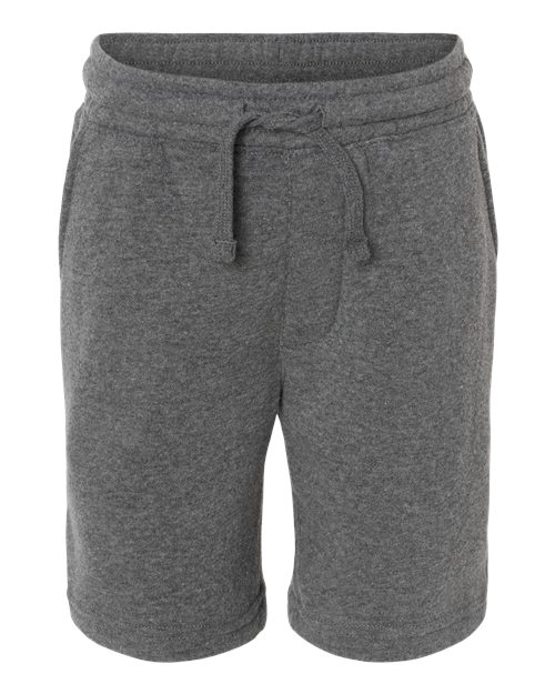 Youth Lightweight Special Blend Fleece Shorts - Nickel Front